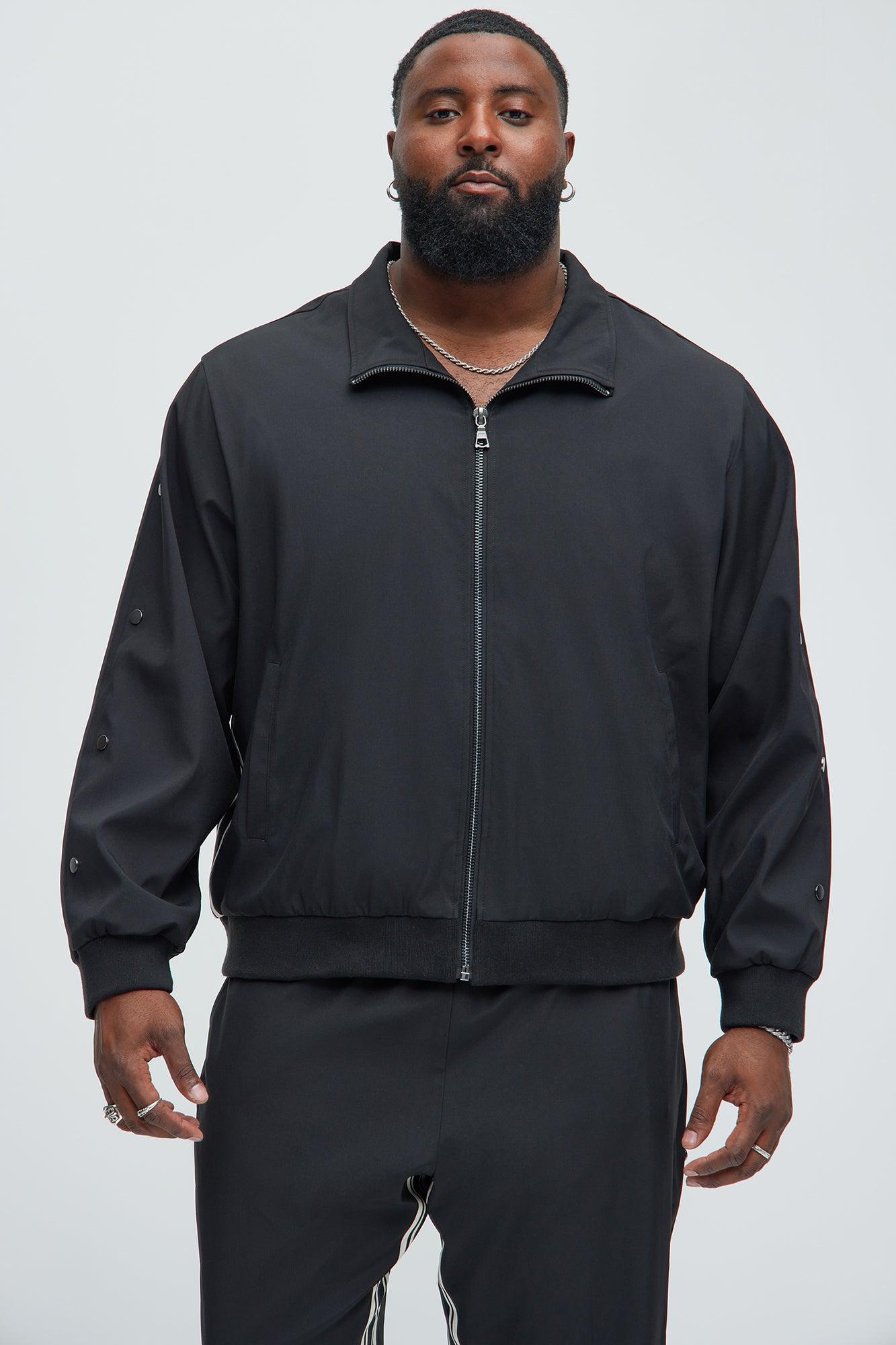Standout Striped Track Jacket - Black Product Image