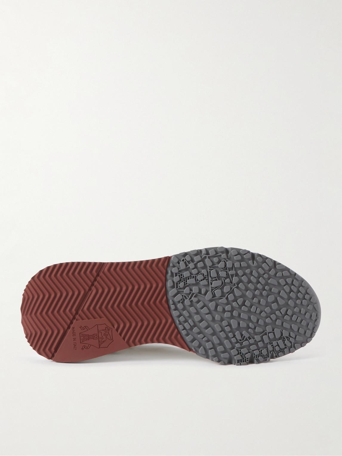 BRUNELLO CUCINELLI Cotton Knit Runners In White Product Image