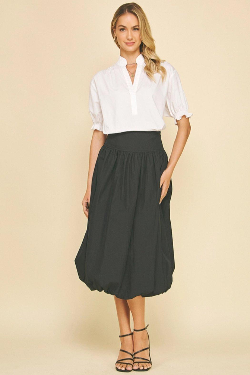 Roxy Bubble Midi Skirt Product Image