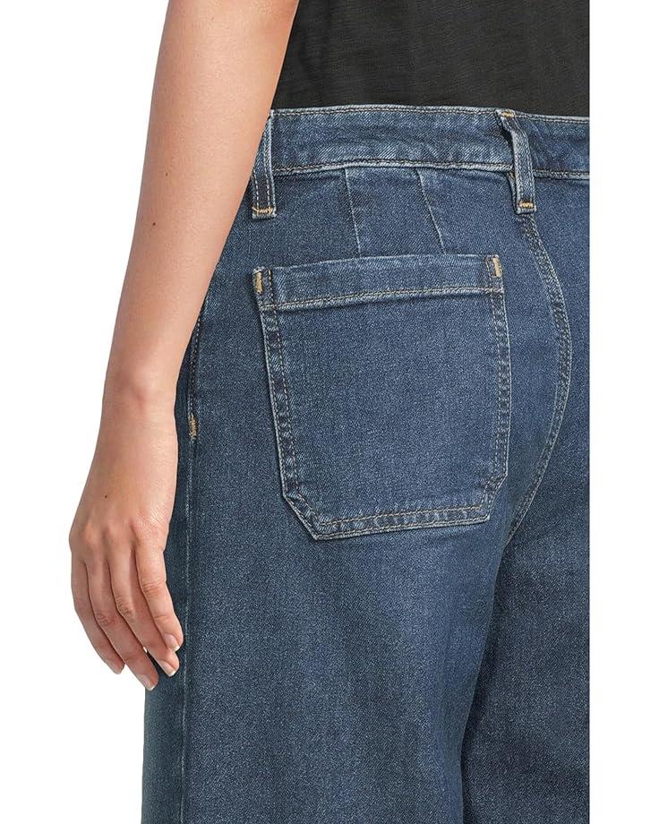 Women's Lauren Ralph Lauren Petite High-Rise Wide-leg Cropped Jean Product Image