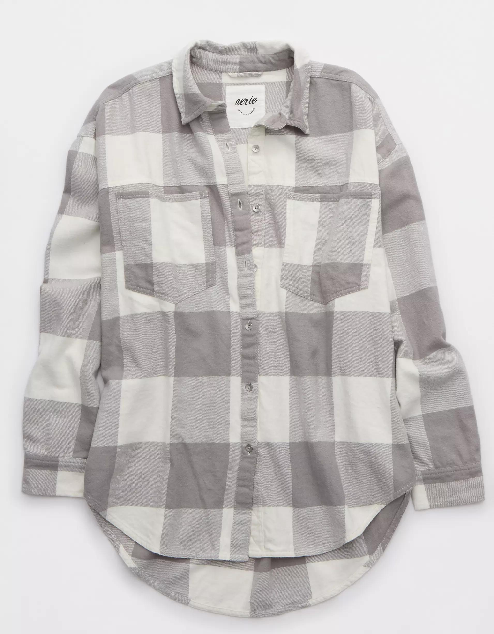 Aerie Anytime Fave Flannel Shirt Product Image