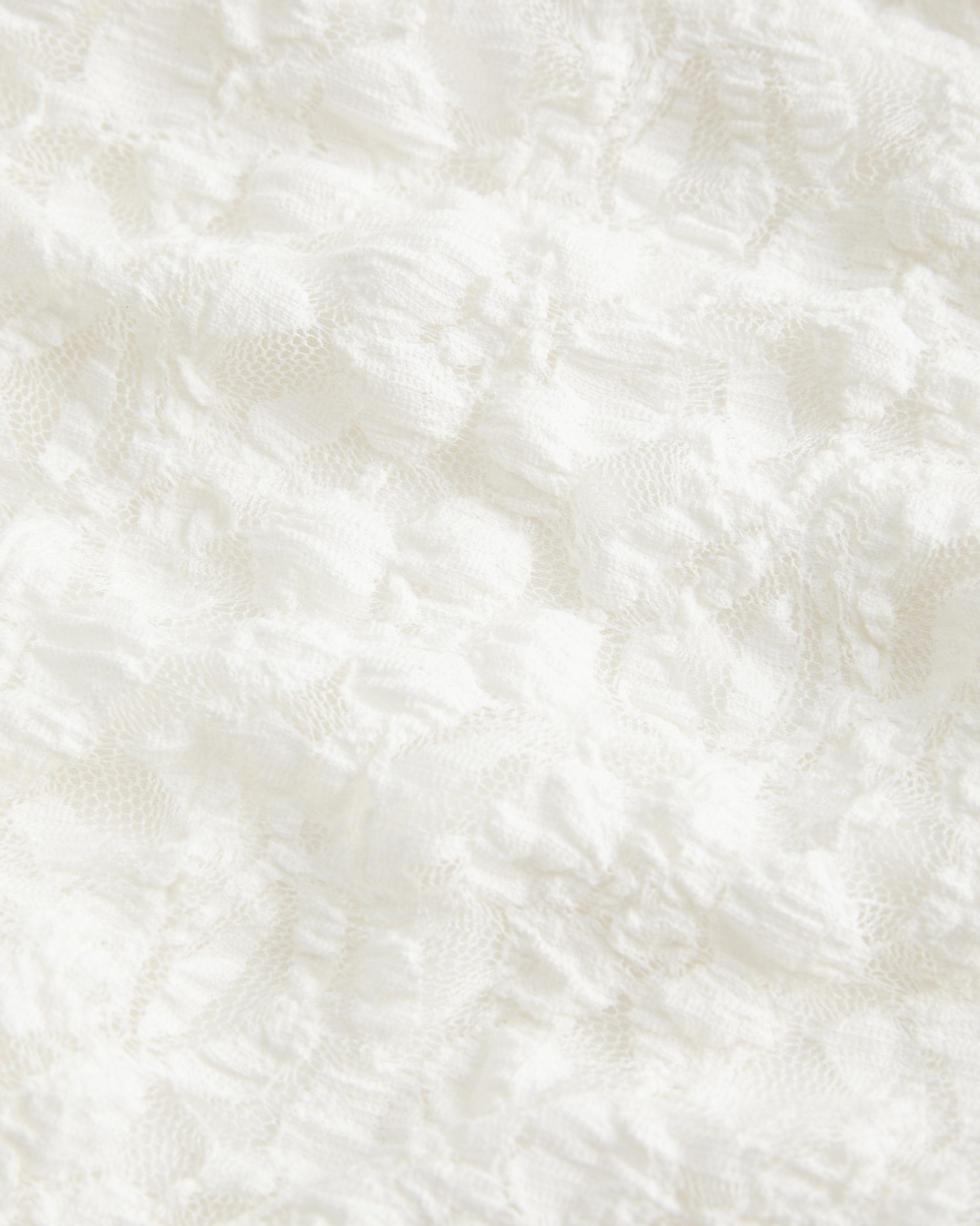 Mesh Foldover Off-the-Shoulder Top Product Image