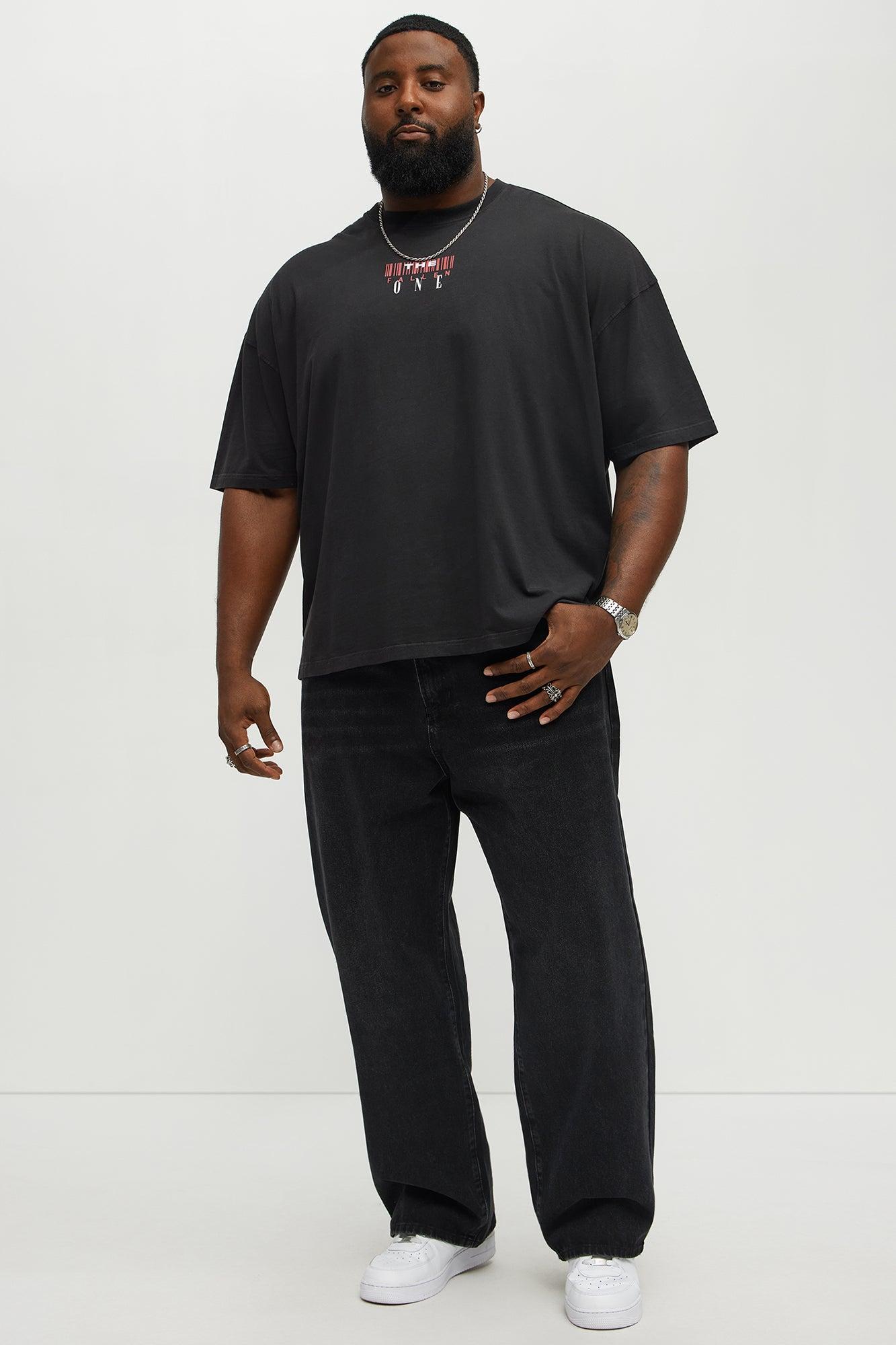 The Fallen One Oversized Short Sleeve Tee - Black Wash Product Image