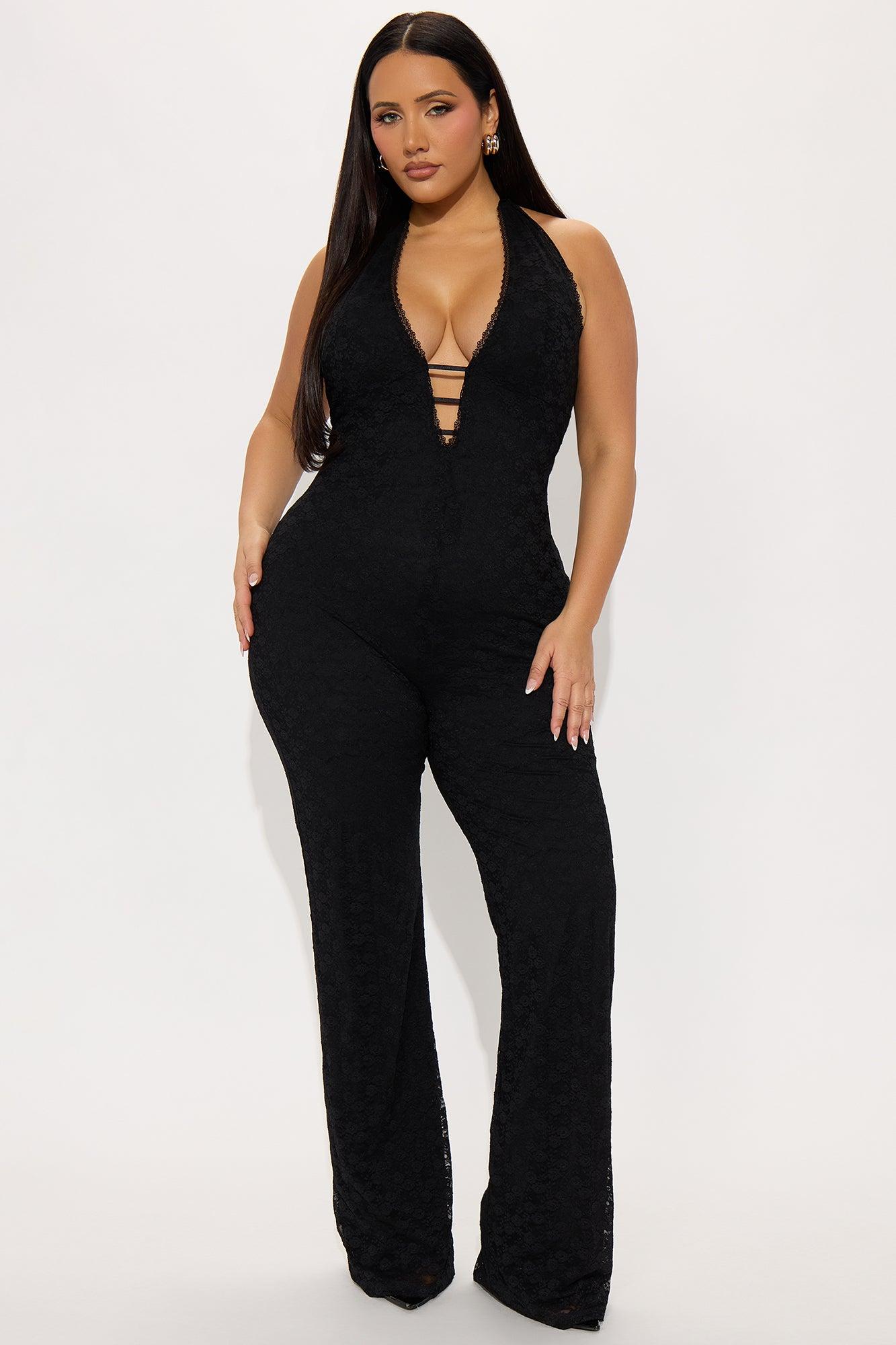 Never Ending Love Lace Jumpsuit - Black Female Product Image