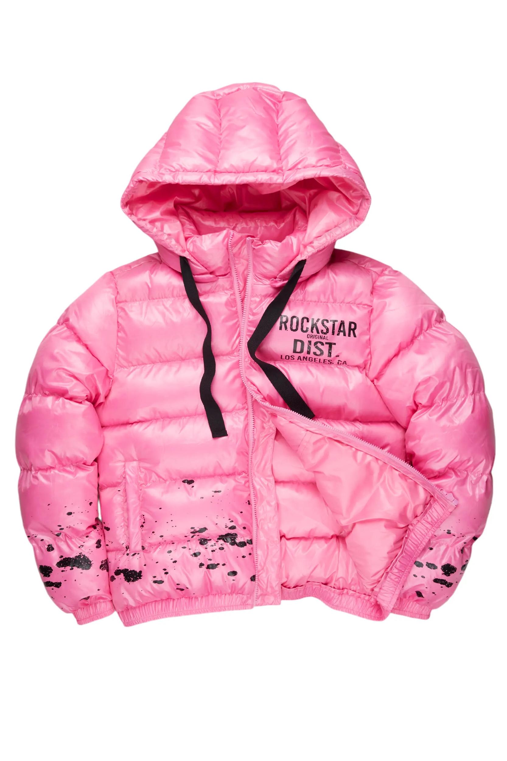Art Dist. 2.0 Pink Puffer Jacket Female Product Image