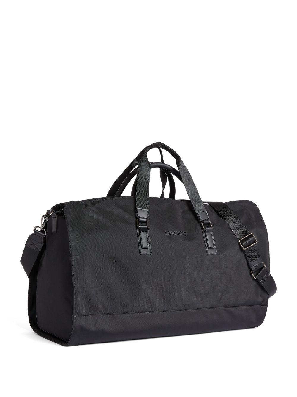 logo-raised zipped duffle bag Product Image