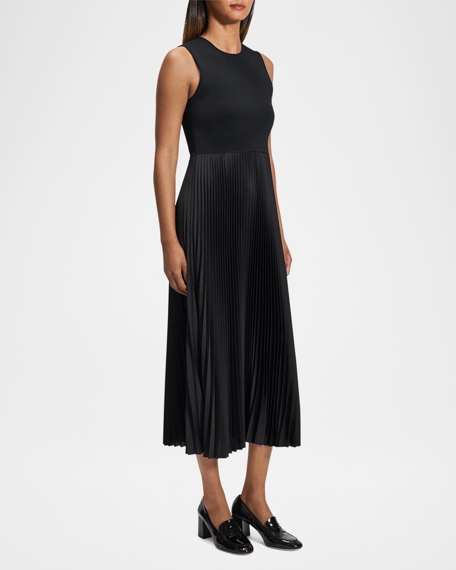 Combo Satin Pleated Dress Product Image