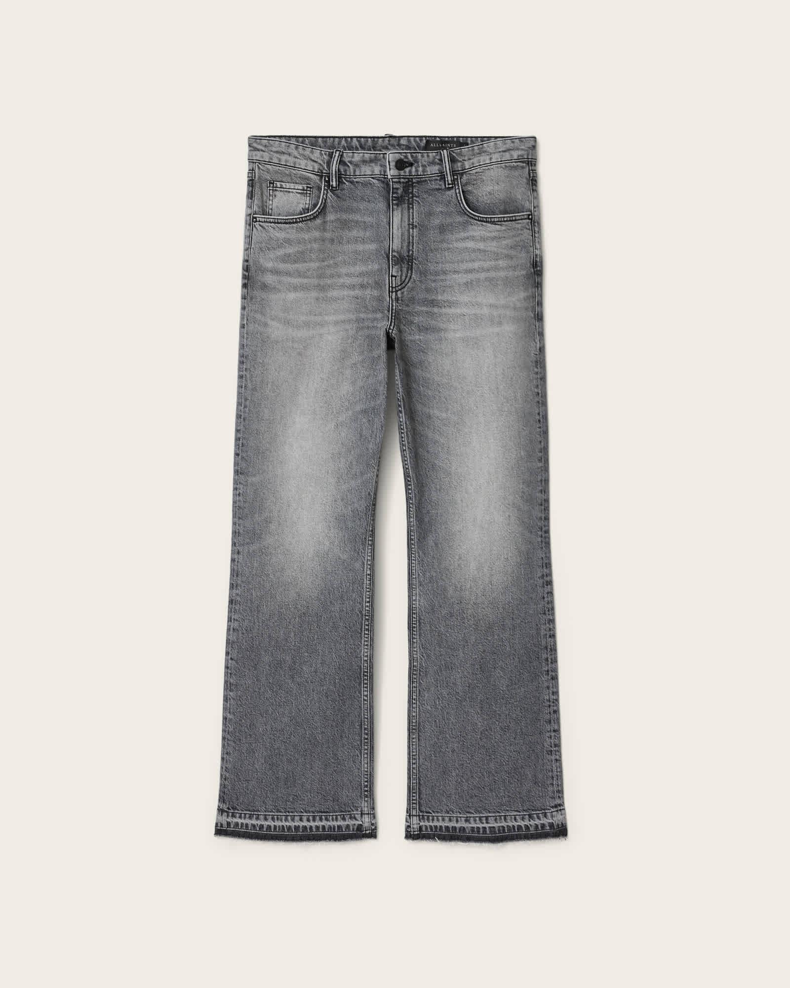 Flint Bootcut Denim Jeans Washed Grey | ALLSAINTS US Product Image