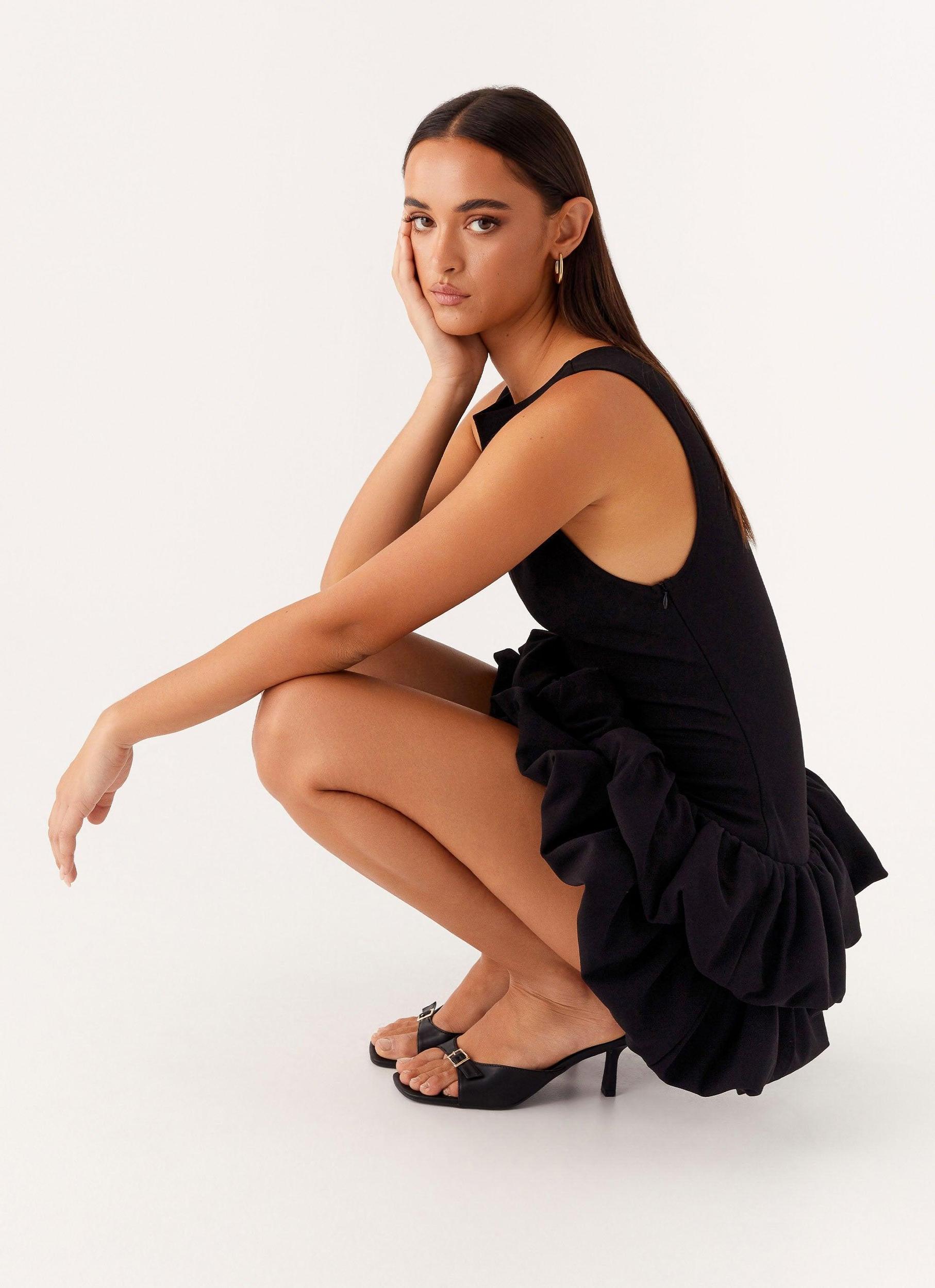 Break Free Mini Dress - Black Product Image