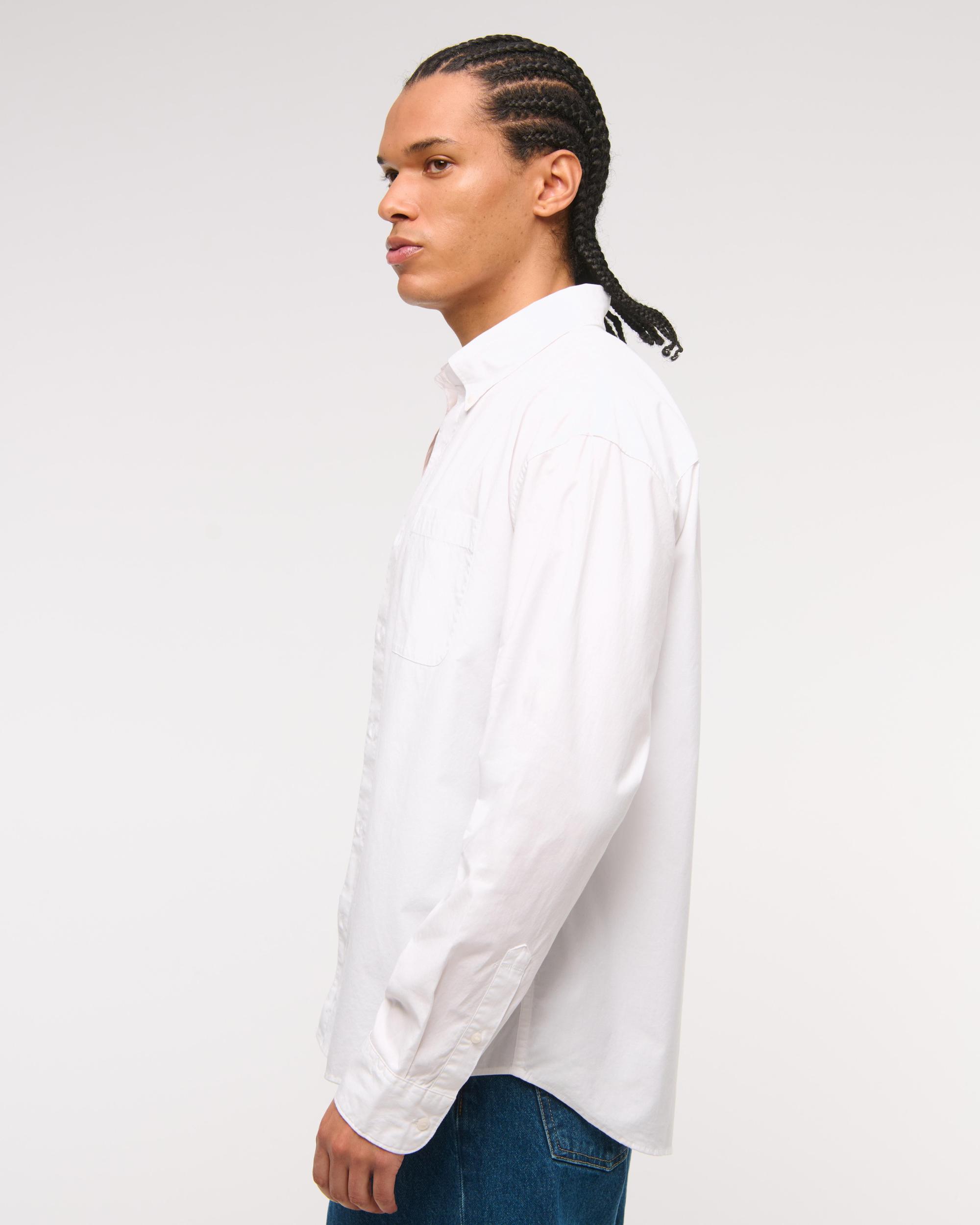 Poplin Button-Up Shirt Product Image