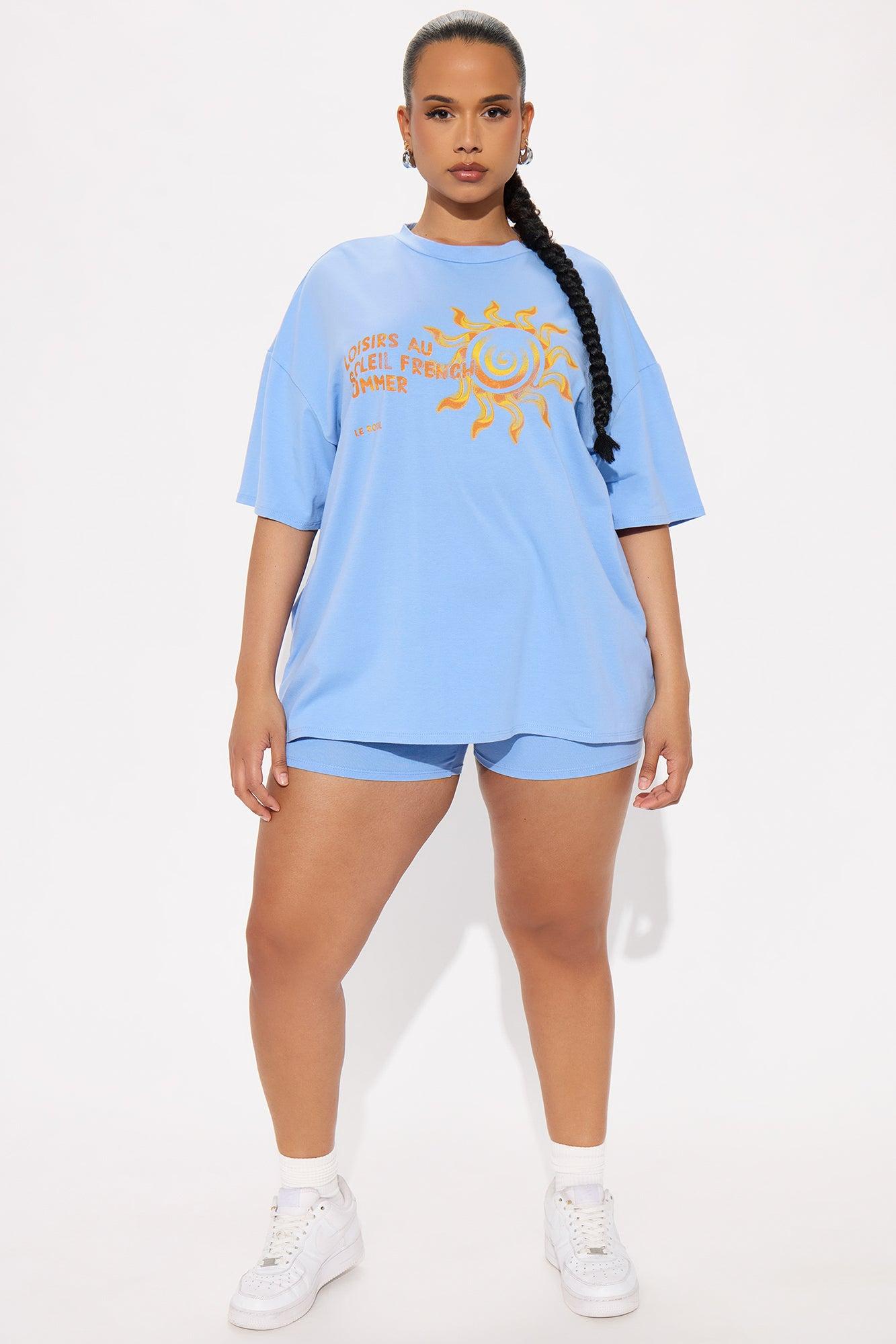 Le Soleil Short Set - Light Blue Female Product Image