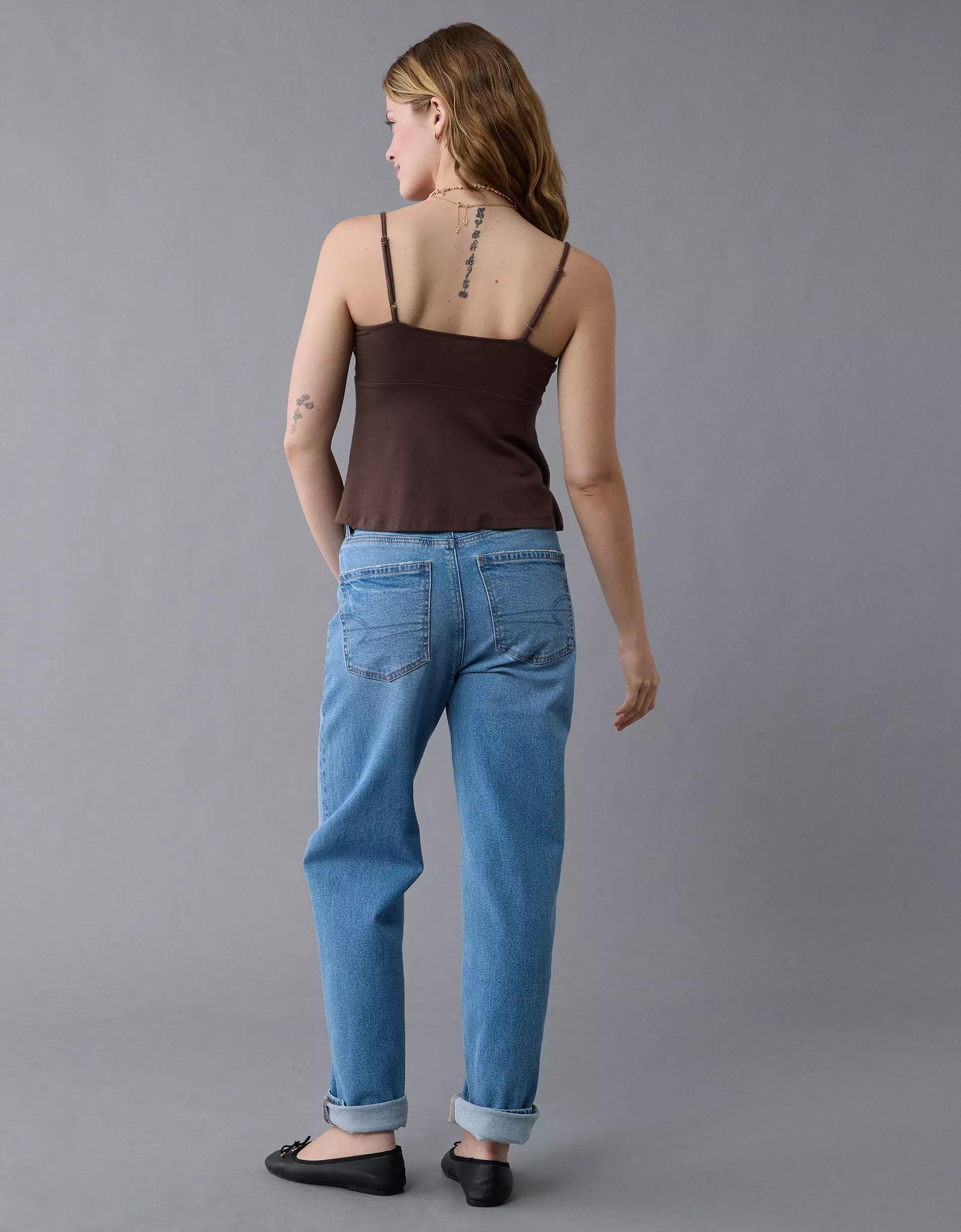 AE Cinched Sweetheart Babydoll Tank Top Product Image