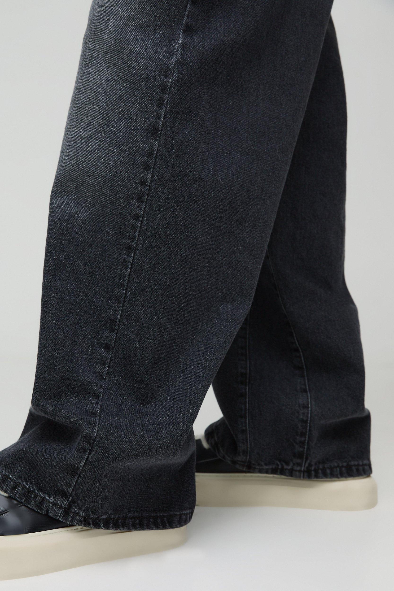 Baggy Fit Rigid Gusset Panel Jeans | boohooMAN USA Product Image