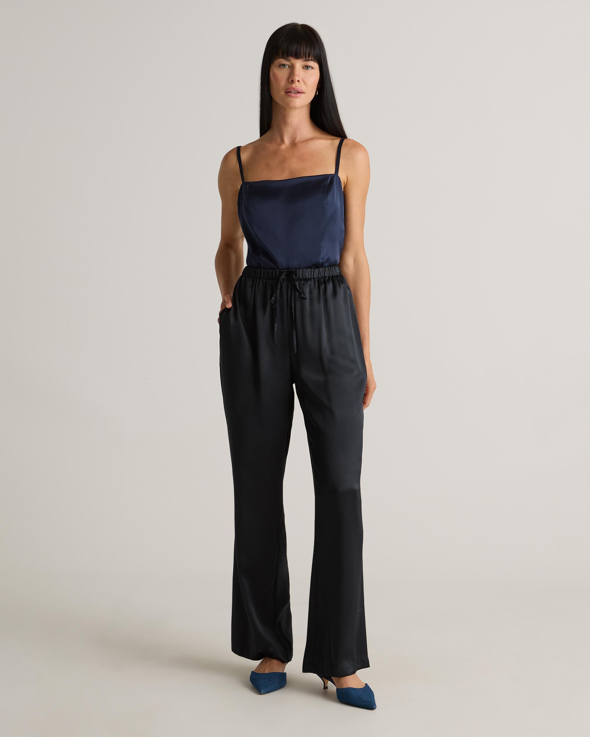 Quince | Women's Drawstring Wide Leg Pants Silk Product Image