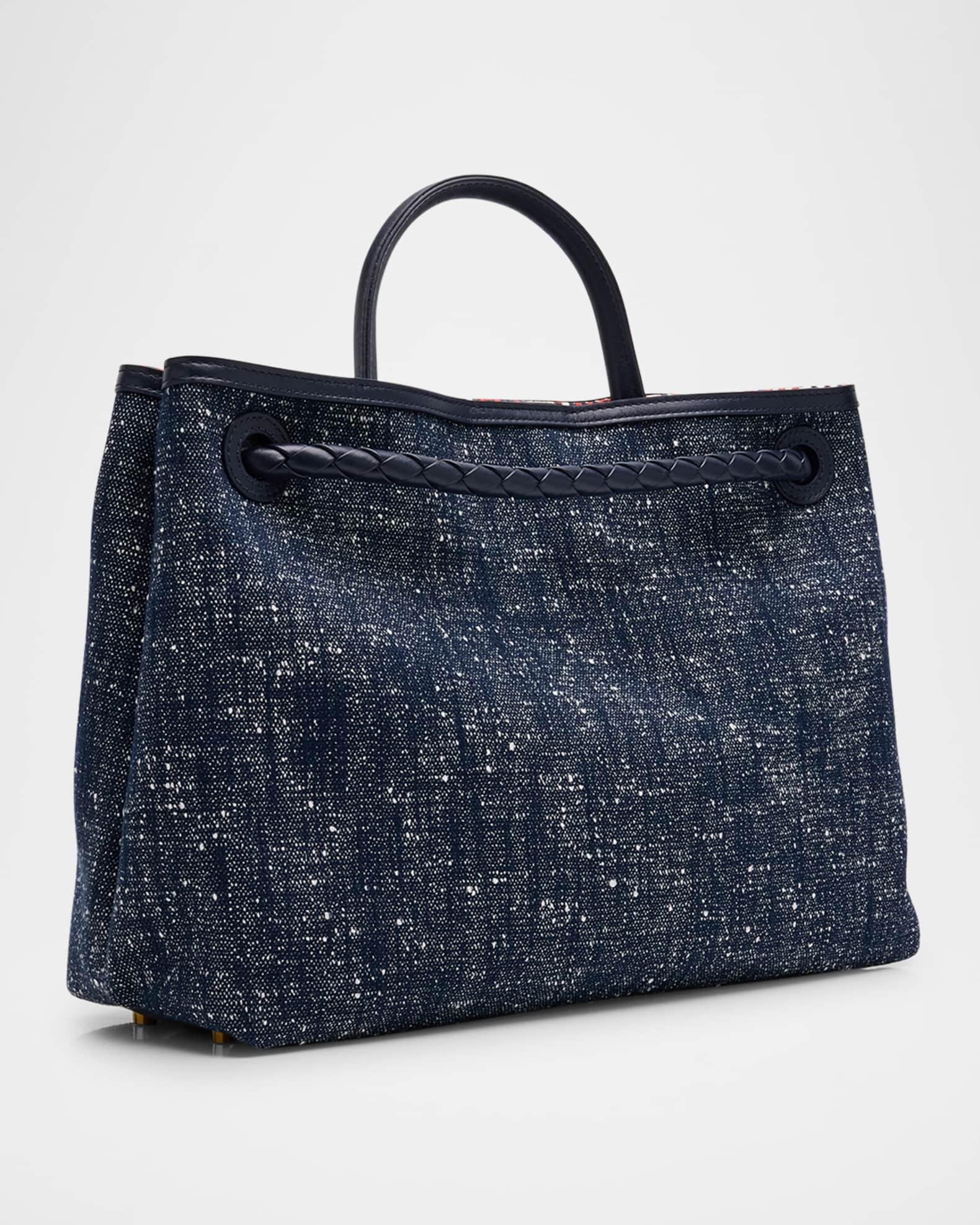 Andiamo Medium Boucle Denim Tote Bag Product Image