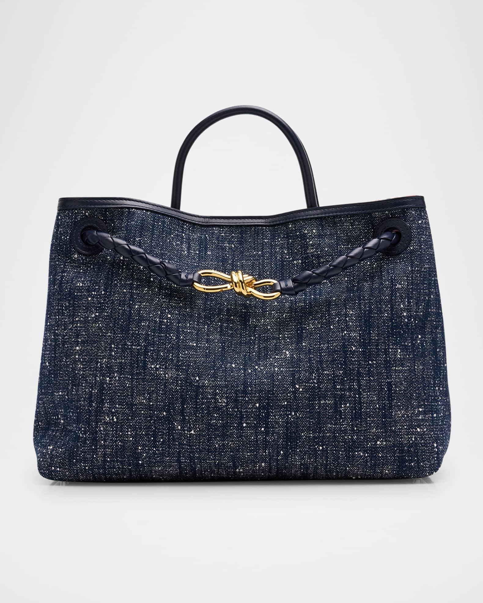 Andiamo Medium Boucle Denim Tote Bag Product Image