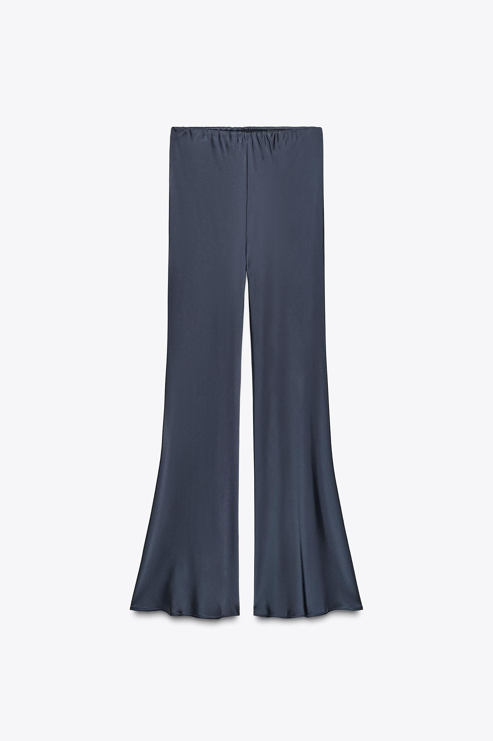 ZW COLLECTION SATIN FLARE PANTS Product Image