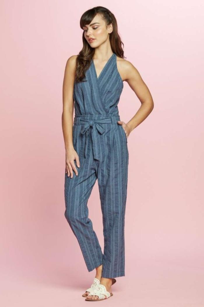 Surplice Neck Jumpsuit Product Image