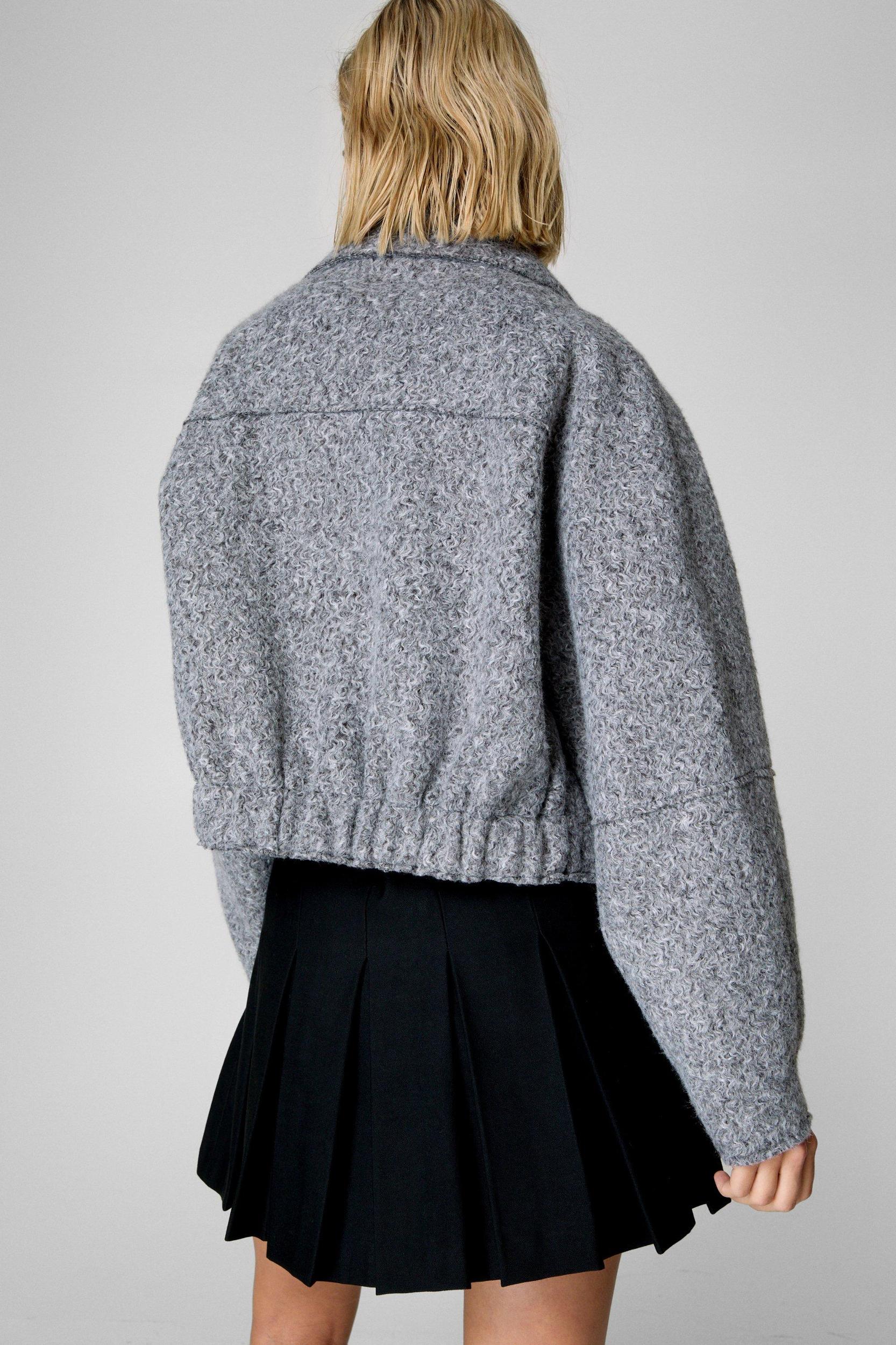 Textured Trucker Jacket Product Image