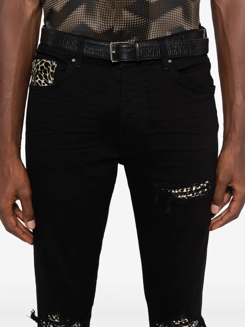 leopard-detail jeans Product Image