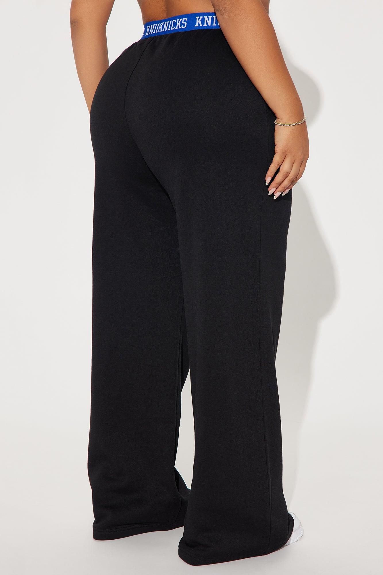 Knicks Free Throw Wide Leg Pant - Black Female Product Image