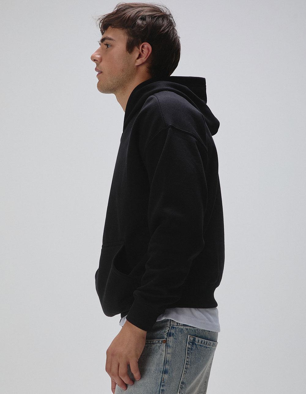 RSQ Mens Oversized Pullover Hoodie - BLACK Product Image