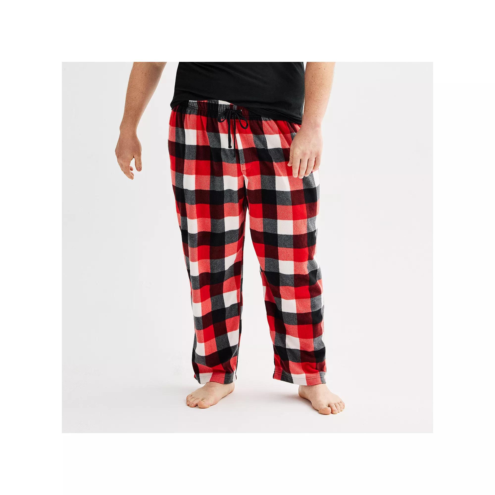 Big & Tall Sonoma Goods For Life® Microfleece Pajama Pants, Men's,  Product Image