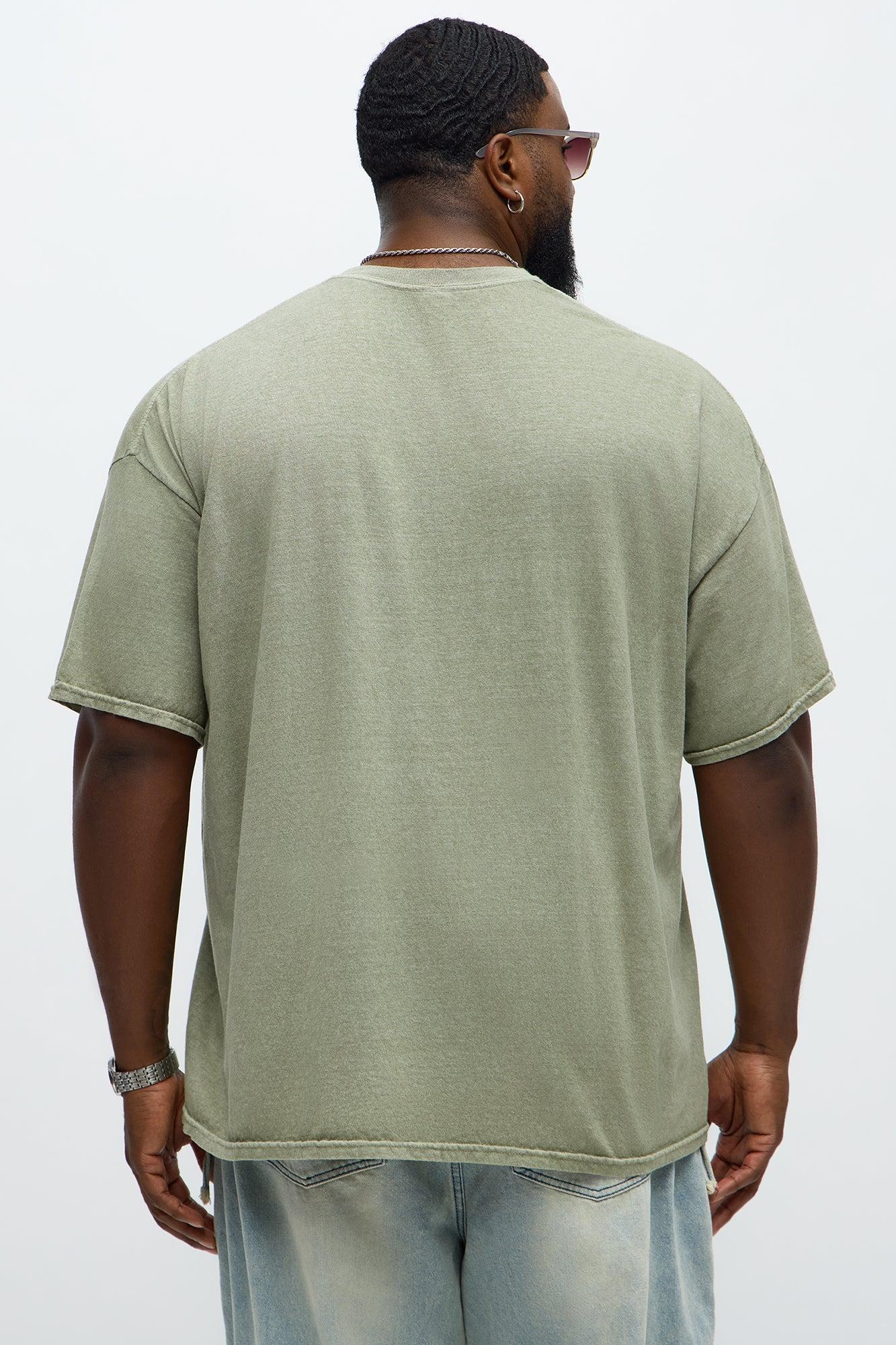 Endless Glamour Oversized Short Sleeve Tee - Olive Male Product Image