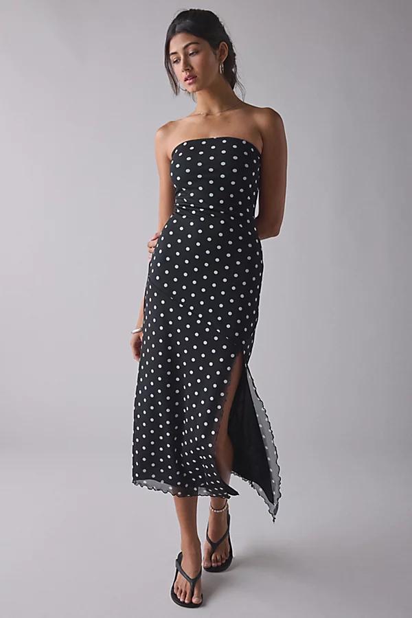 Urban Outfitters UO Samara Mesh Strapless Midi Dress Womens at Urban Outfitters Product Image