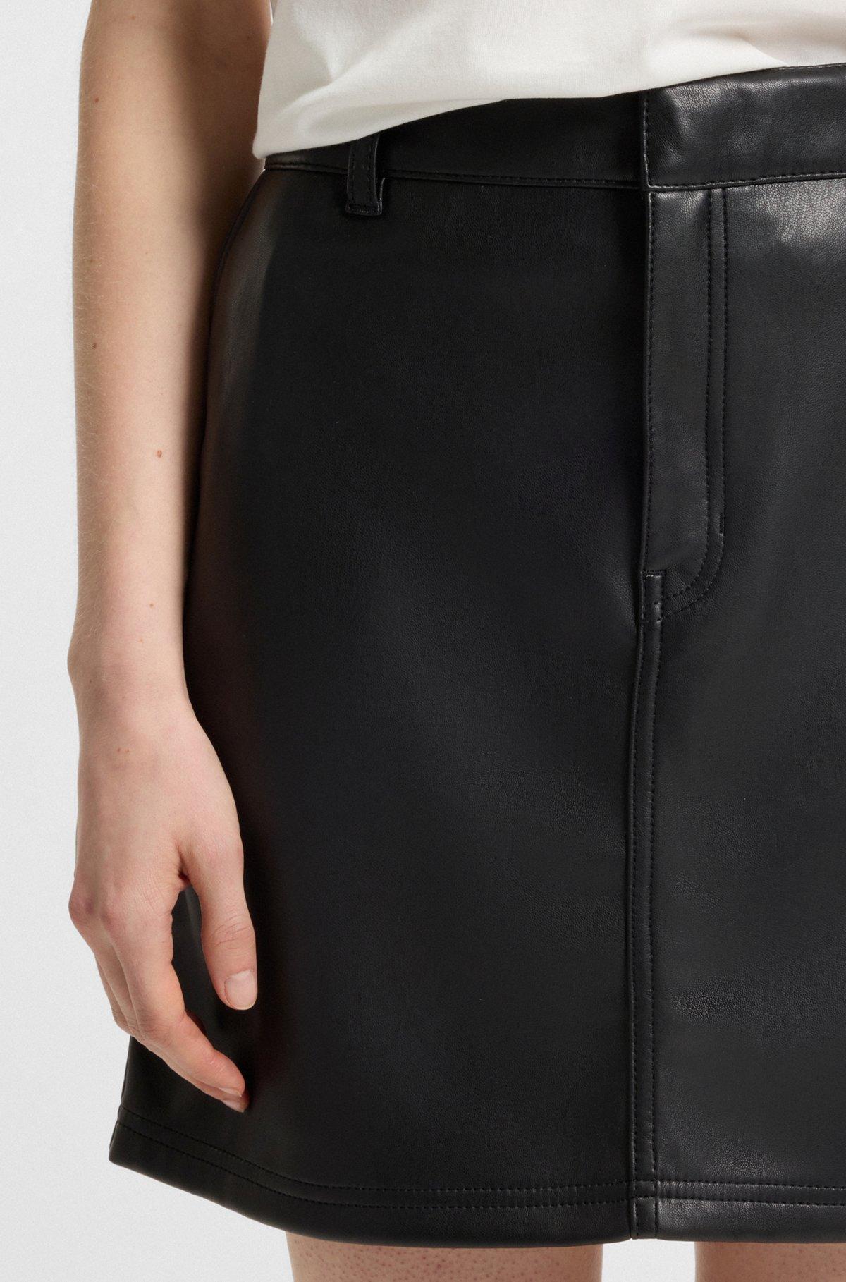 Mini skirt in faux leather Product Image