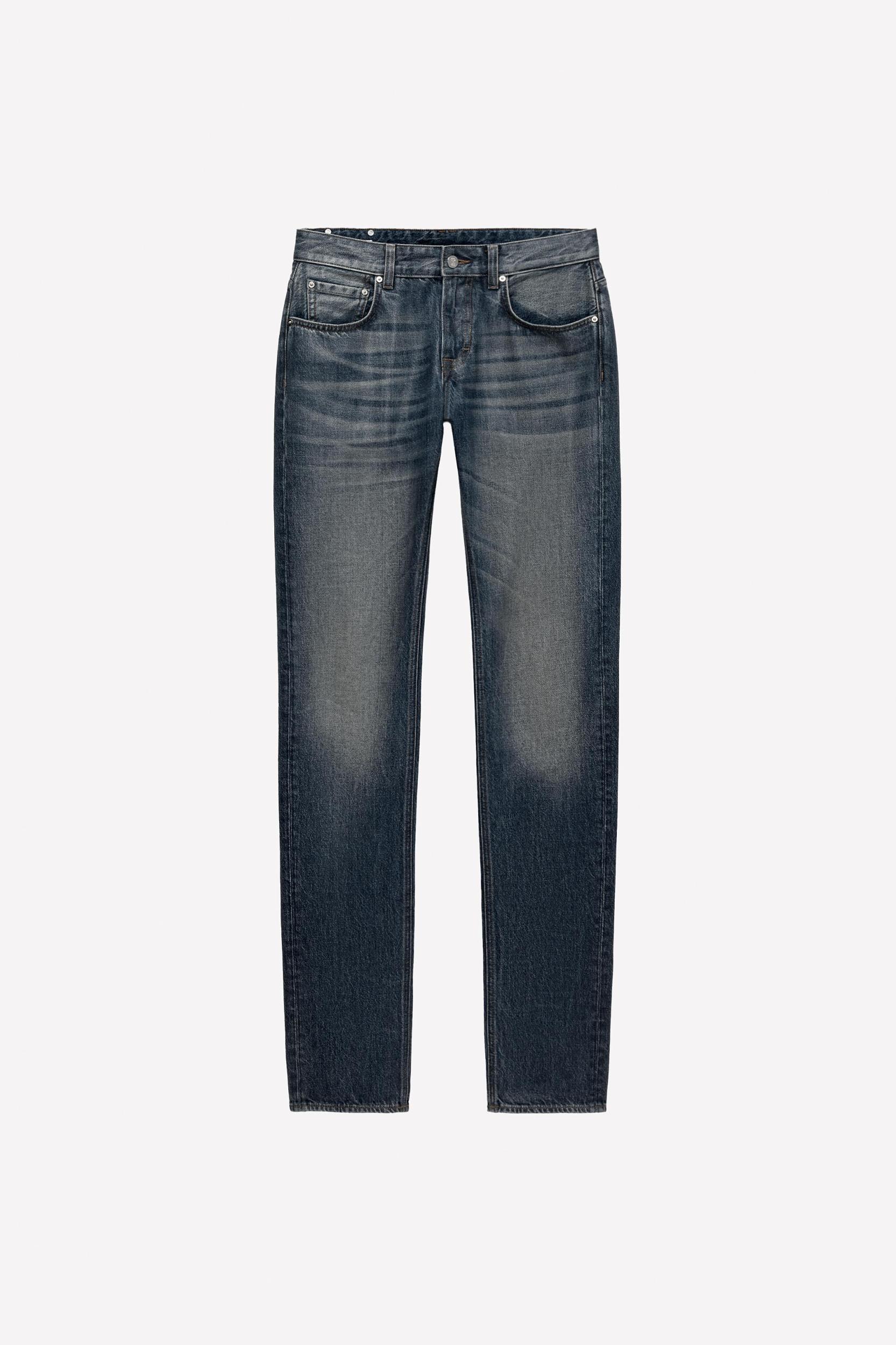 LUDOVIC DE SAINT SERNIN x ZARA WAXED LOW RISE SLIM JEANS Product Image