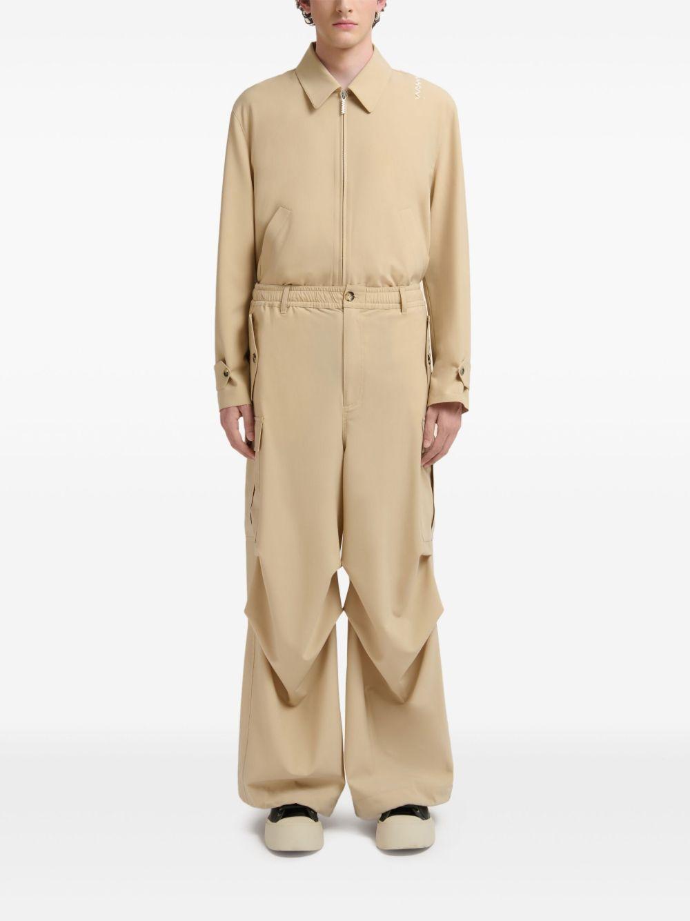 draped cargo trousers Product Image