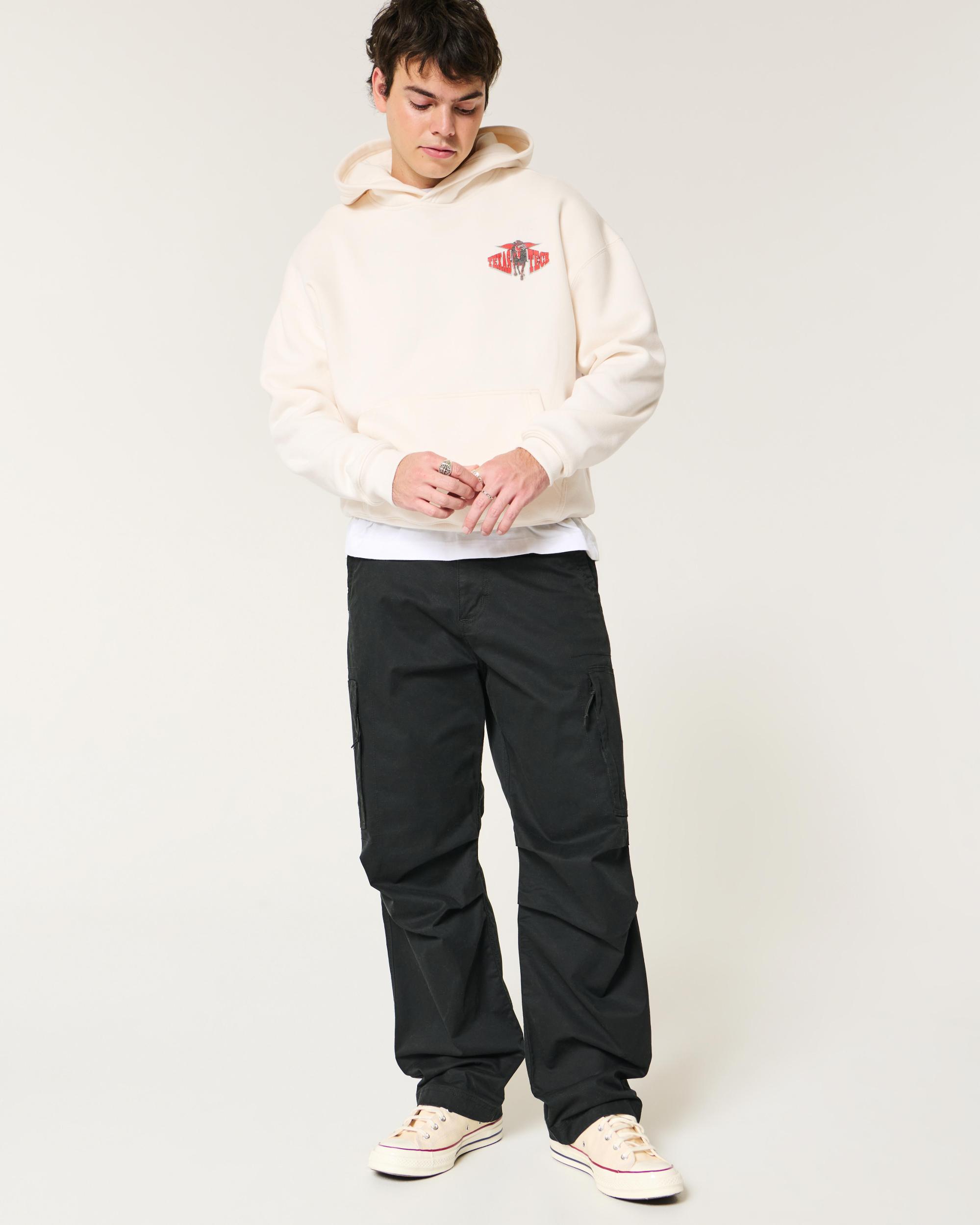 Boxy UConn Graphic Hoodie Product Image