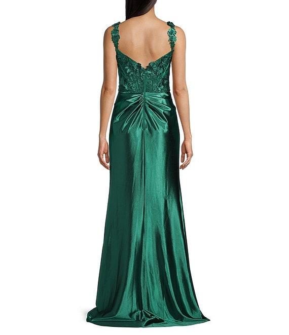 B. Darlin Embellished Sweetheart Neck Wide Strap Dress Product Image