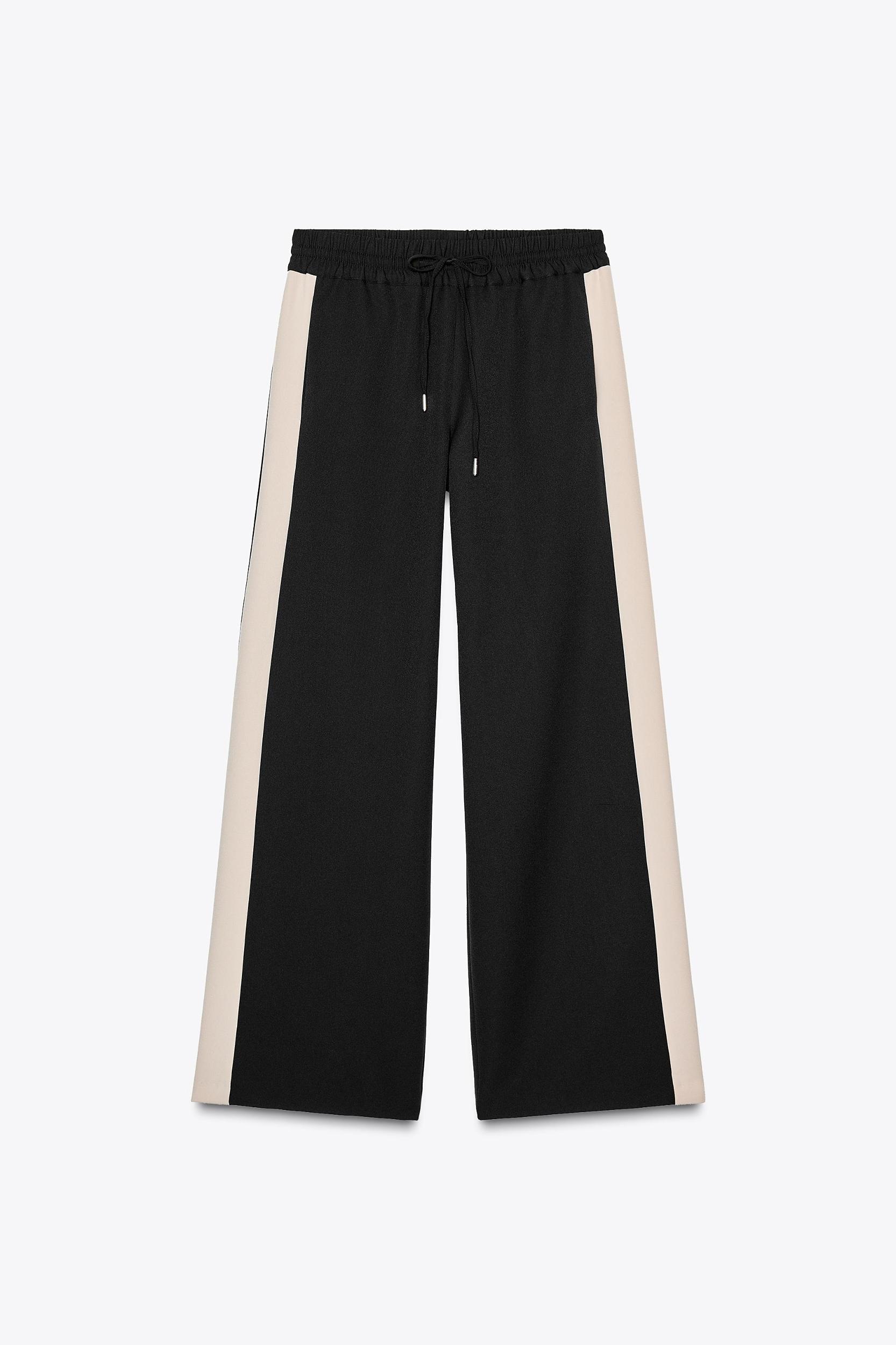 SIDE STRIPE WIDE LEG PANTS Product Image