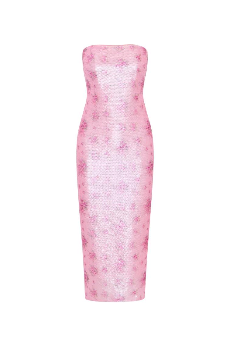 Stasia Sequin Midi Dress Product Image