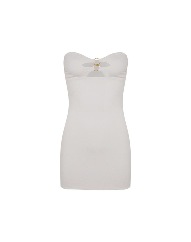 Firenze Jolie Bodycon Dress - Off White Product Image