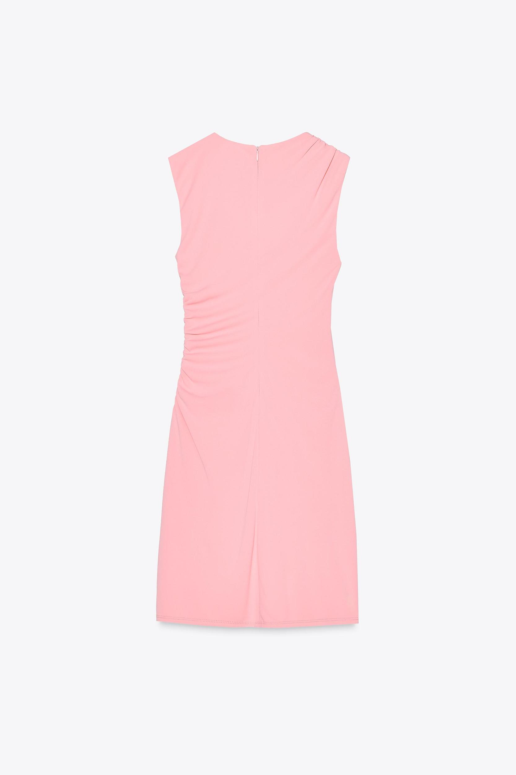 SHORT DRESS WITH RUCHING Product Image