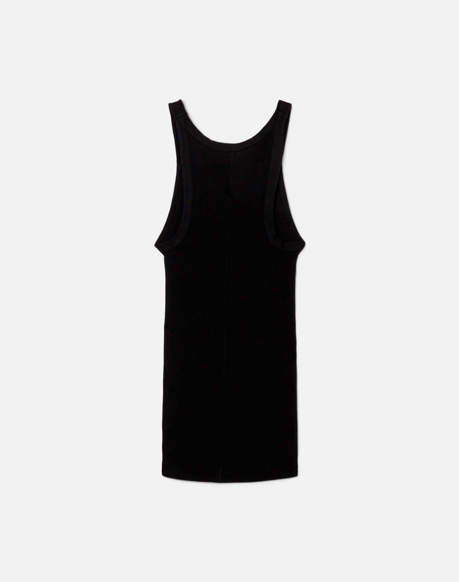 Ribbed "Girl" Tank - Black Female Product Image