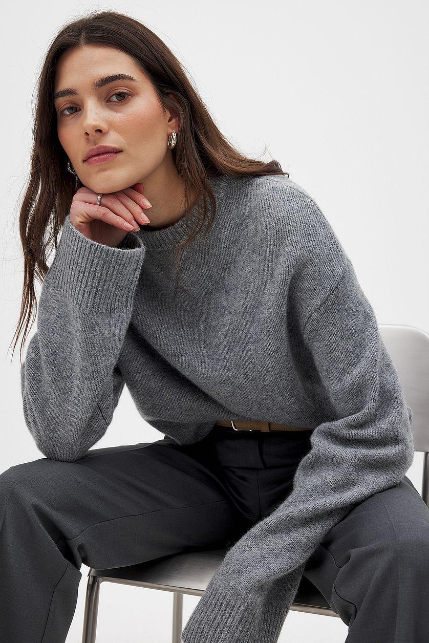 Wool V-detail Sweater Product Image