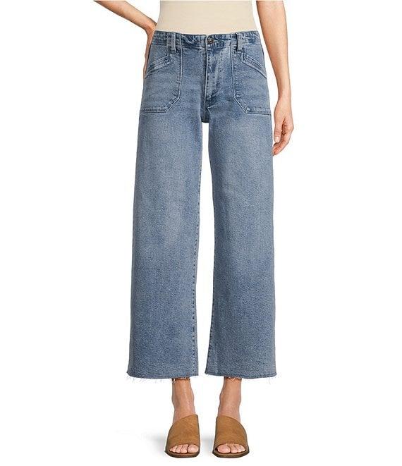 Reba Mcalester Wide-Leg Cropped Jeans Product Image