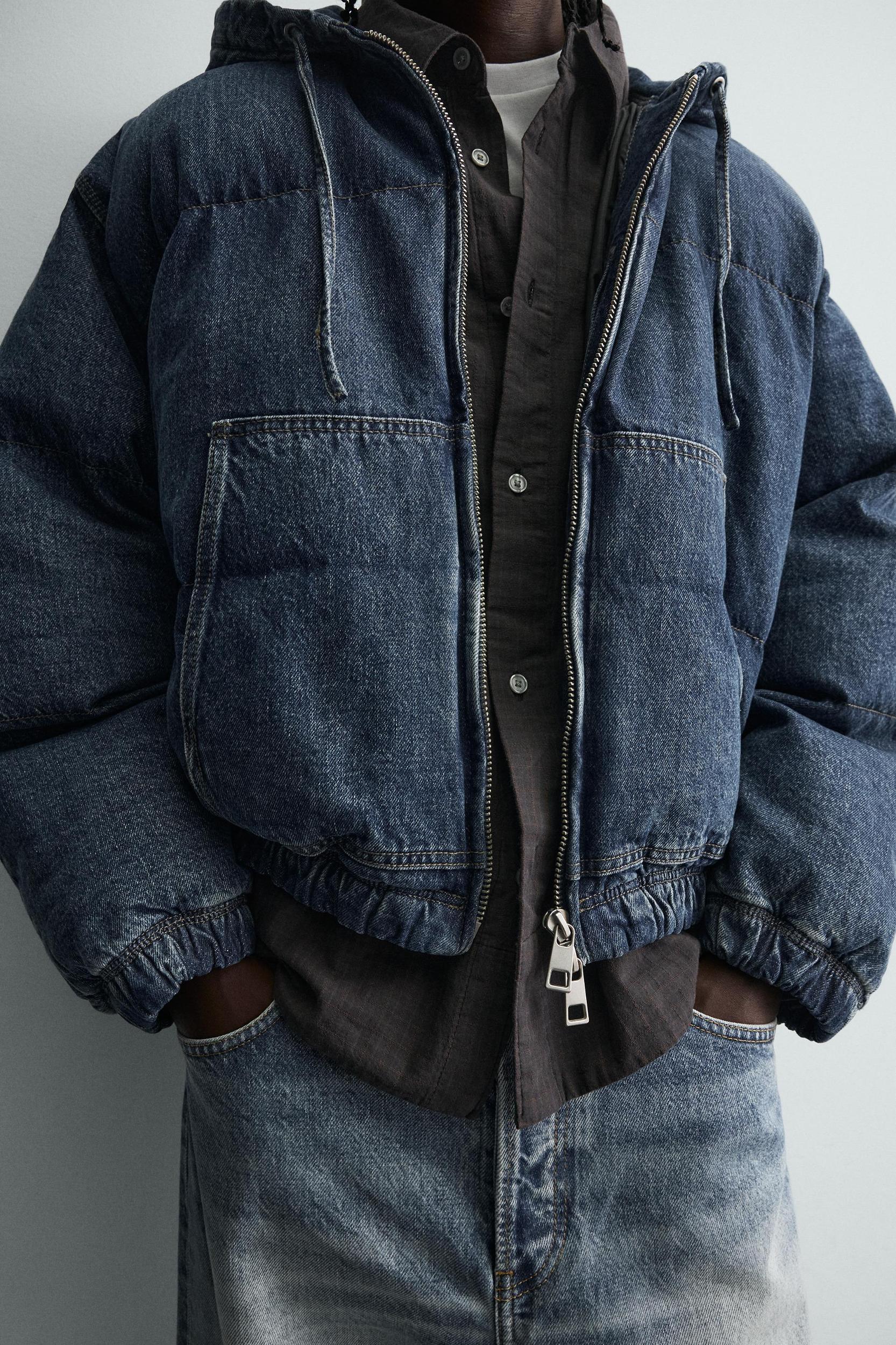 QUILTED DENIM JACKET Product Image