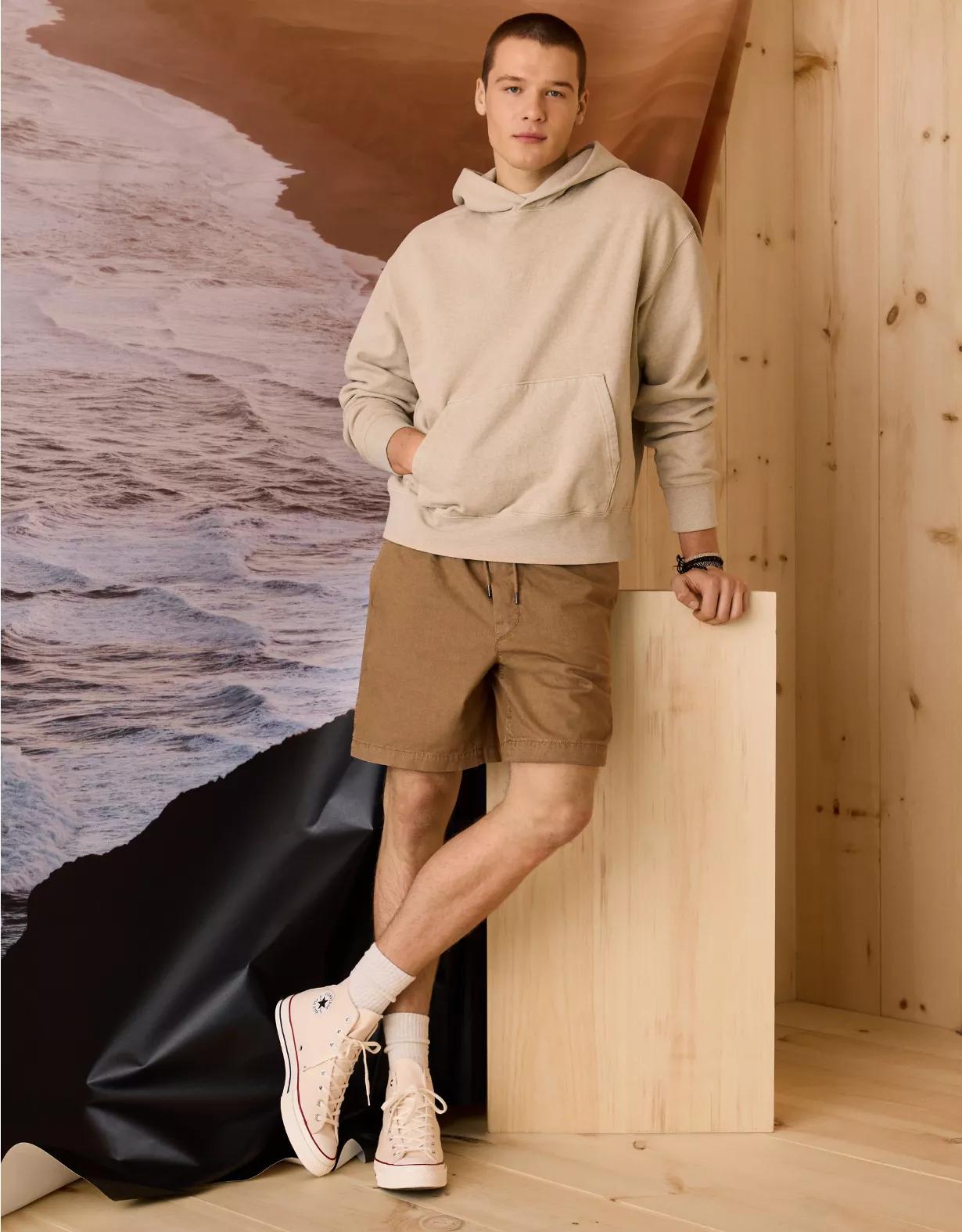 AE 7" Flex Linen-Blend Trekker Short Product Image