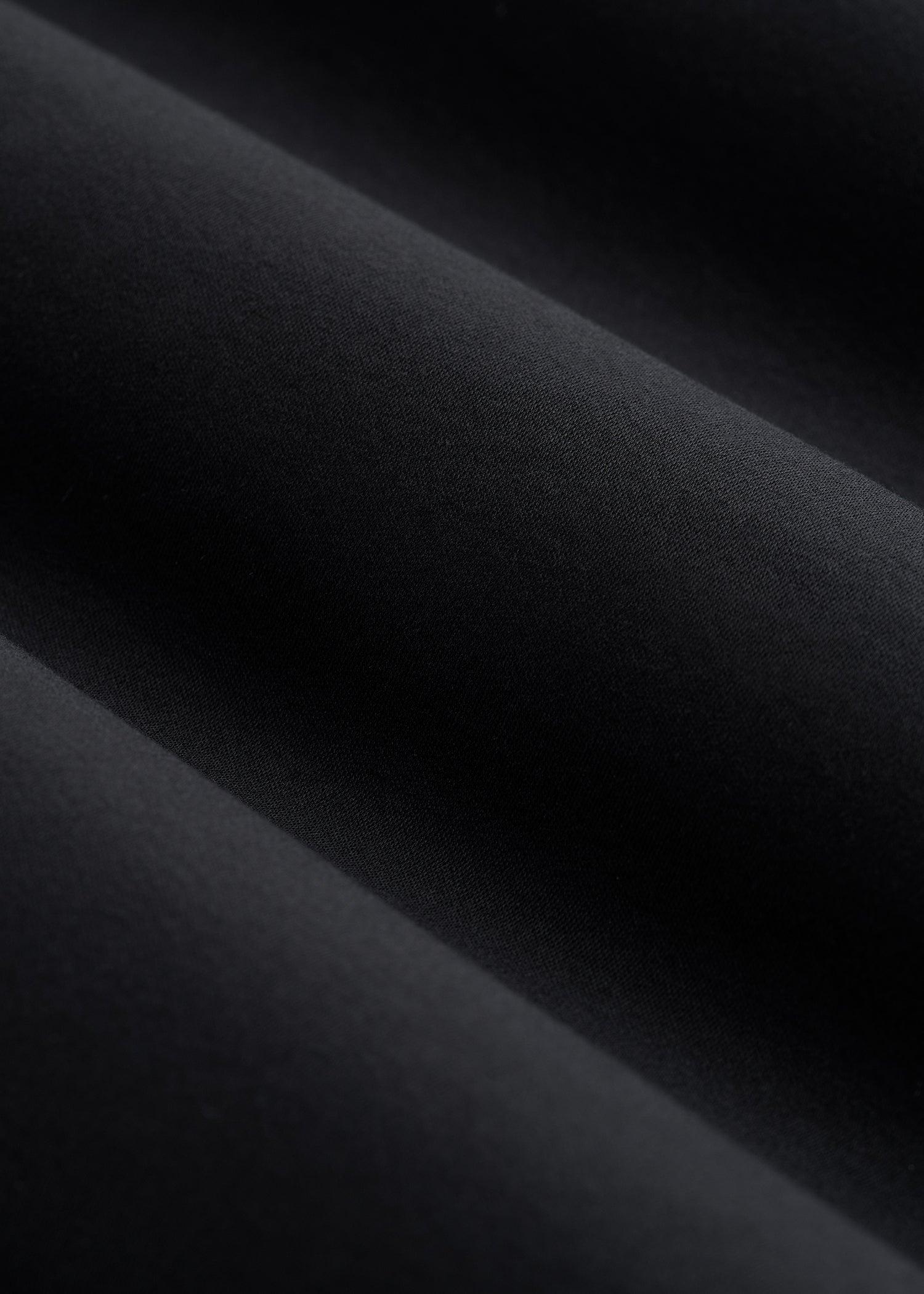 Stretch Jersey Dress Shirt for Tall Men in Black Male Product Image