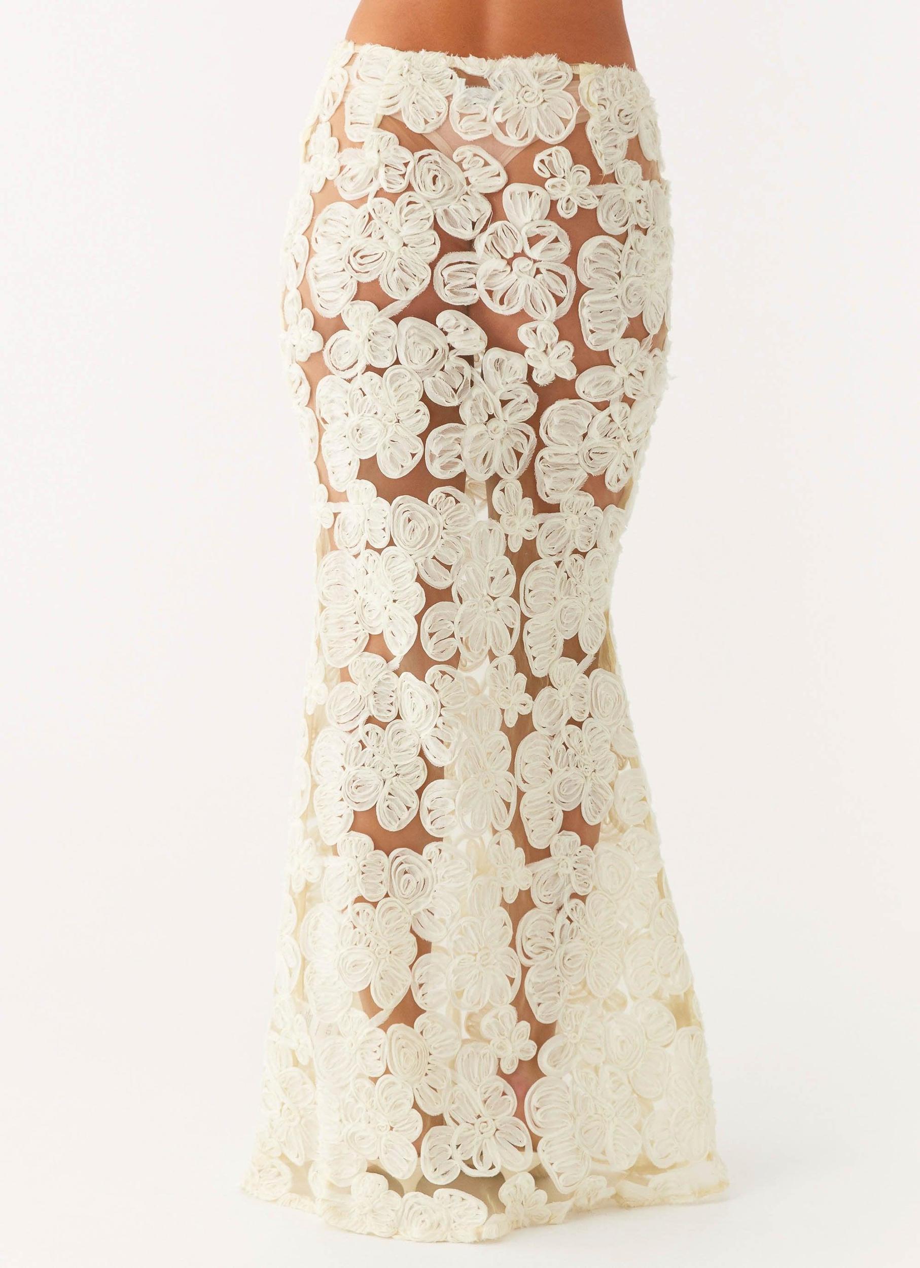 Fiorella Floret Maxi Skirt - Yellow Product Image