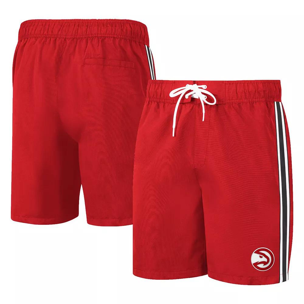 Men's G-III Sports by Carl Banks Red Atlanta Hawks Sand Beach Volley Swim Shorts, Size: Medium Product Image