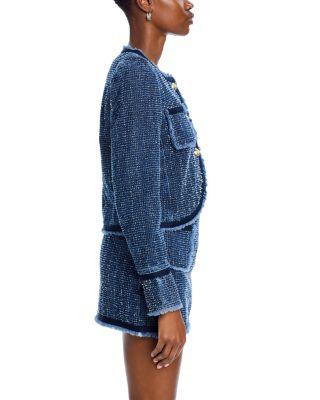 Zanda Boucle Denim Jacket Product Image