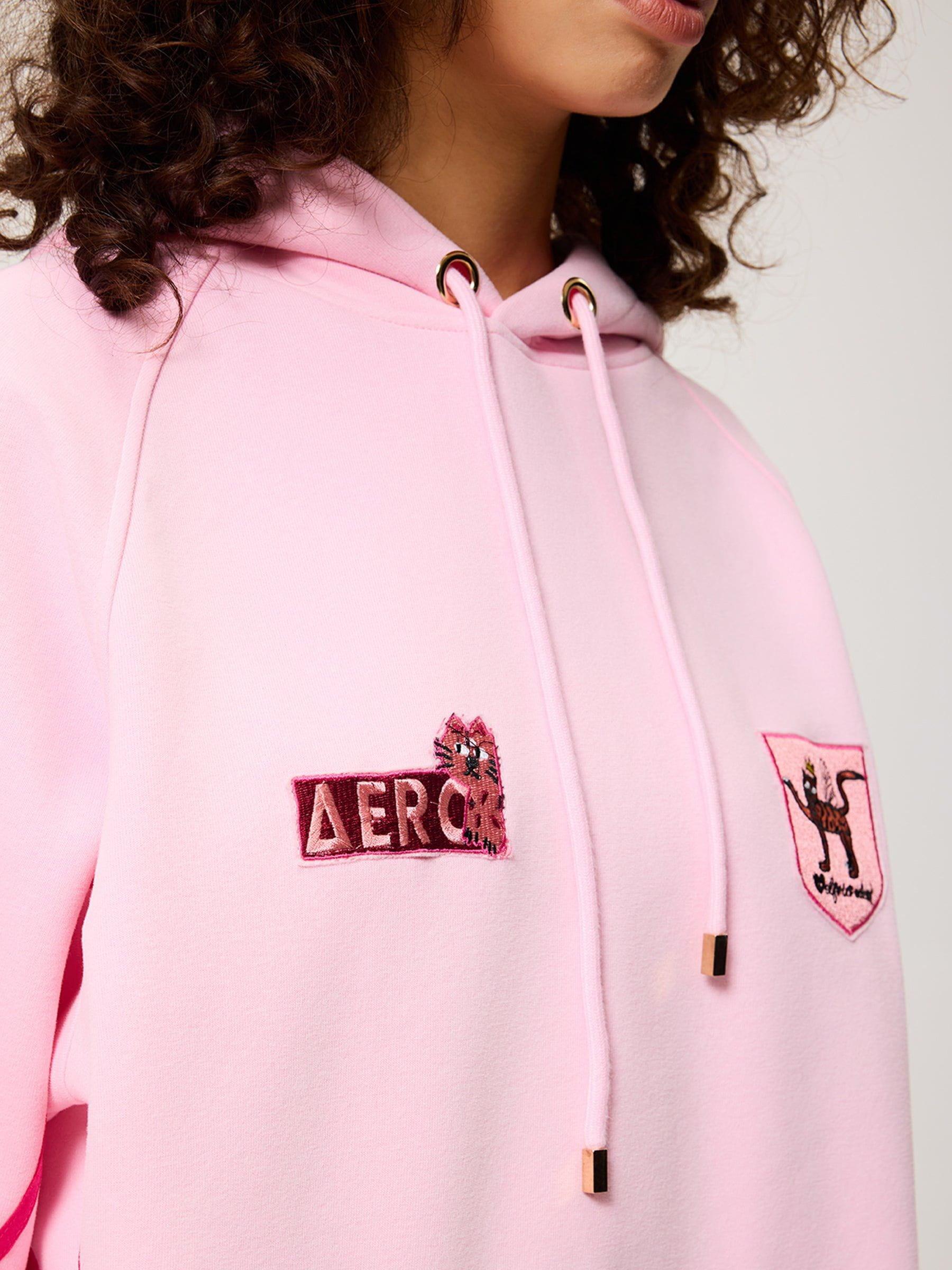 Aelfric Eden Floral Number Embroidery Hoodie Product Image