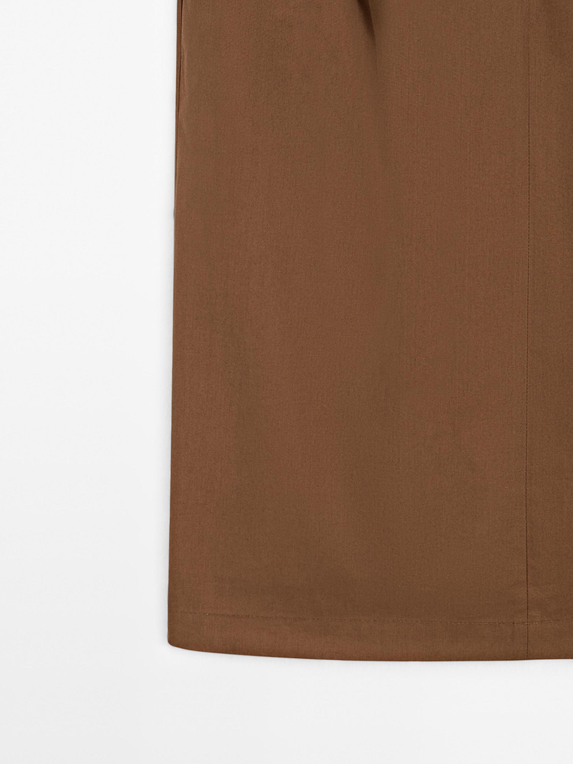 Midi skirt with waist detail Product Image