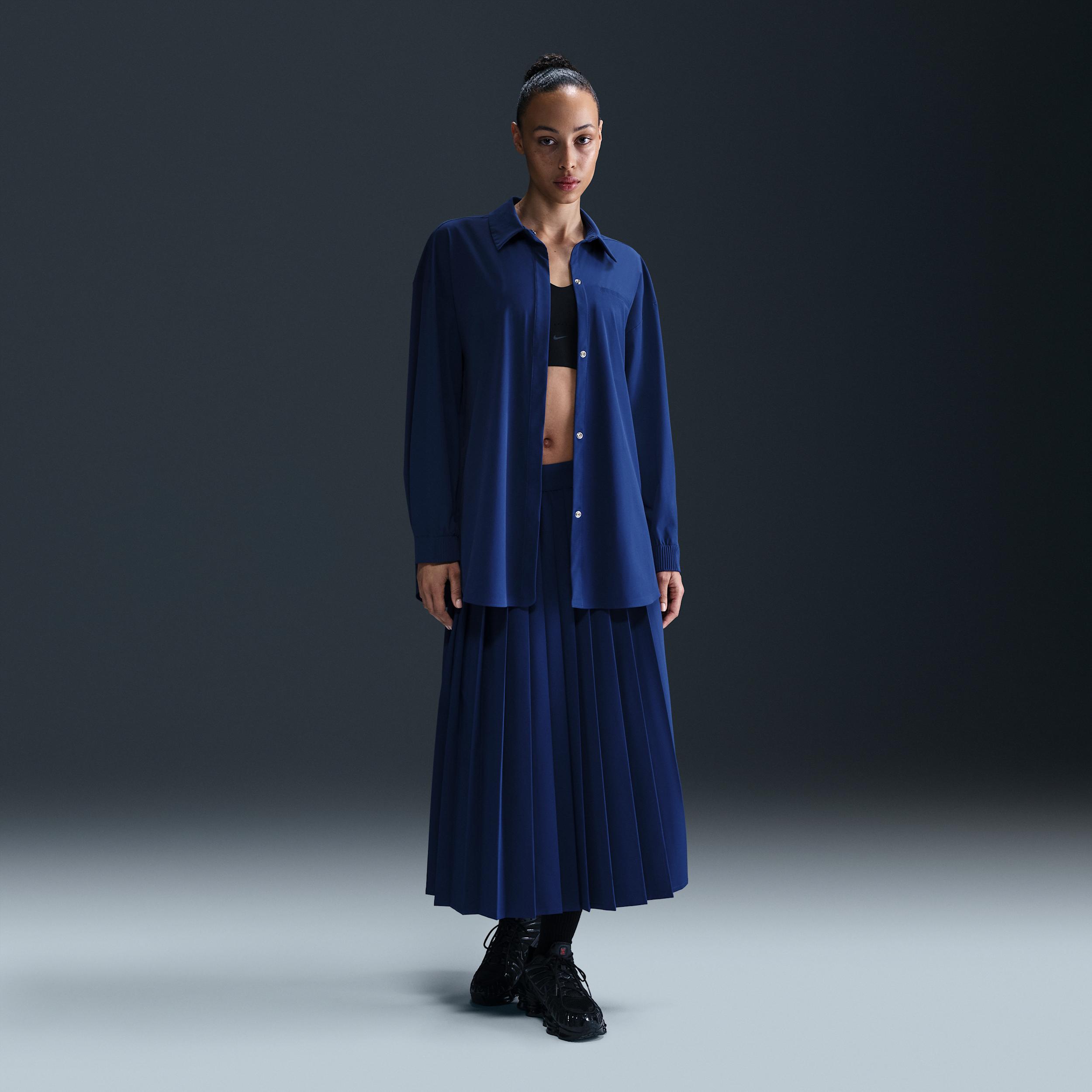 Nike Womens 24.7 PerfectStretch Dri-FIT Oversized Long-Sleeve Shirt | HM8385-455 Product Image